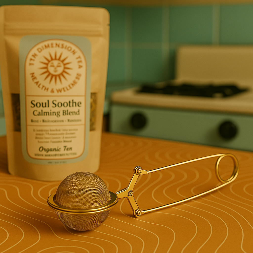 7D Gold Tea Strainer